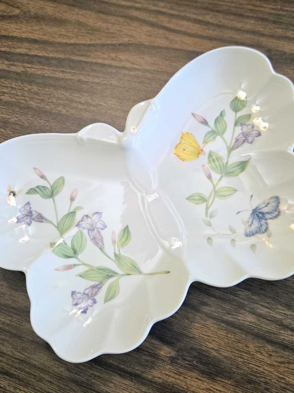Lenox Butterfly Meadow Serving Dish Bath Dresser Vanity Flowers